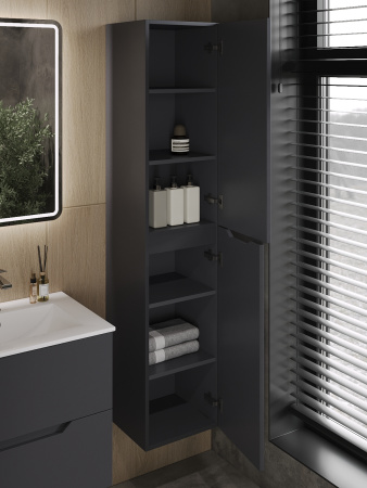 Пенал подвесной 35 правый Orange Line Li-35Pug  матовый графит