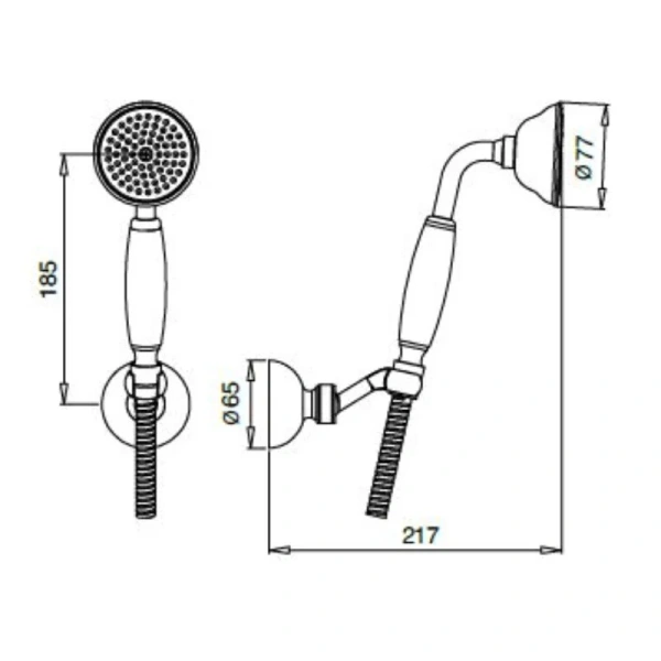 Душевой набор Cezares Royal Palace CZR-KD-03/24-Bi Душевой набор Cezares Royal Palace CZR-KD-03/24-Bi