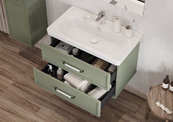 Тумба под раковину Aquaton Нео-Классика 85 1A286301NC5E0 кипарис (без раковины)