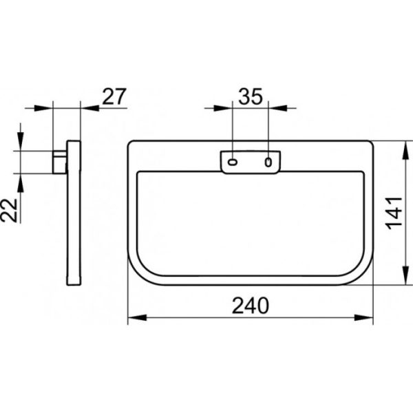 Кольцо для полотенец Keuco Collection Moll 12721010000