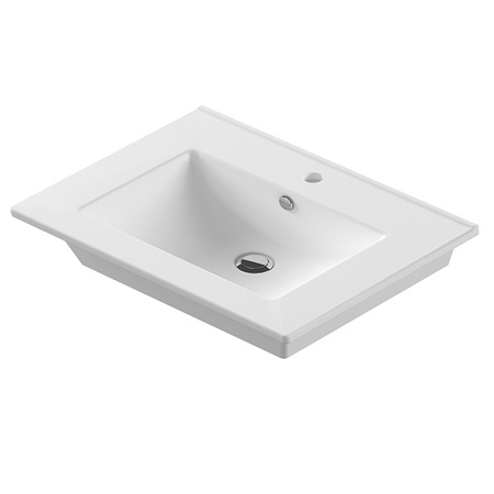 Раковина встраиваемая Misty  Sanita Quadro QDR75SLWB01
