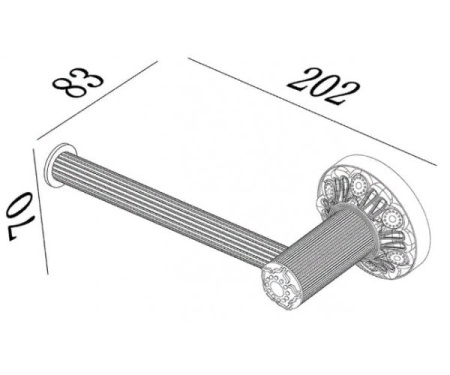 Бумагодержатель Zorg Antic A 37 BR