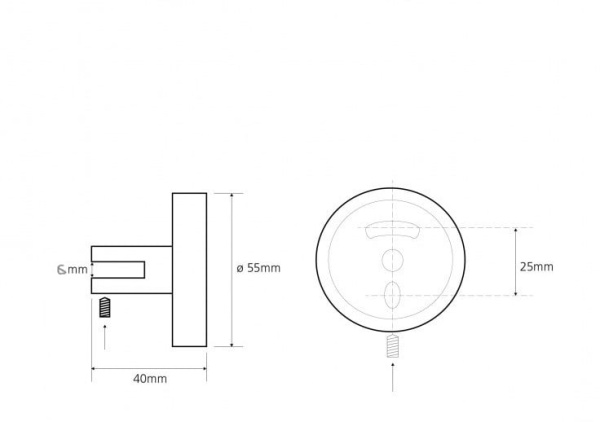 Держатель полочки без стекла (пара) Bemeta Omega 104102112-6mm