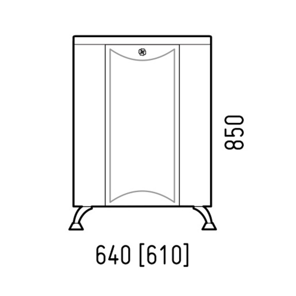 Тумба напольная угловая CorozoТриана 40 SD-00000324