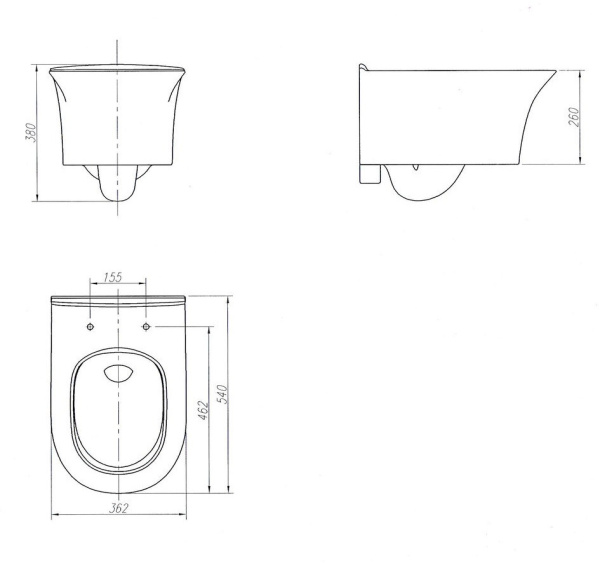 Унитаз подвесной Arrow AHB2157