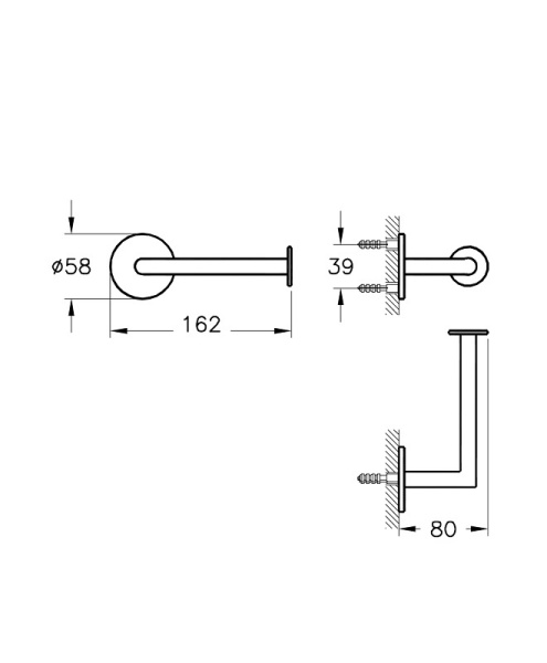 Держатель туалетной бумаги Vitra Origin A44887, хром