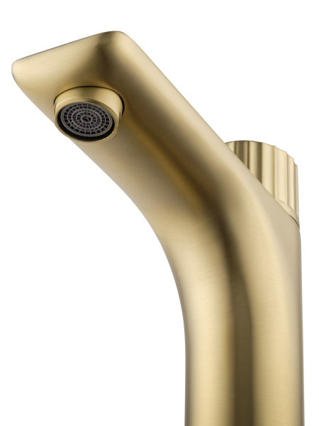 Смеситель для раковины WONZON & WOGHAND CLICK, брашированное золото WW-A40412-BG