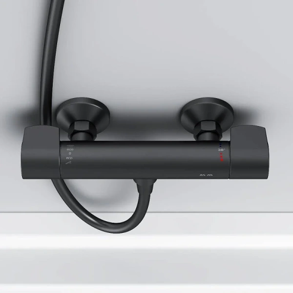 Термостат для душа AM.PM X-Joy F85A40022 черный матовый