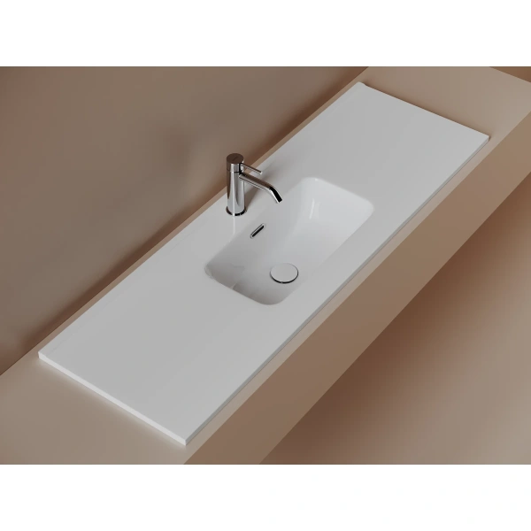 Раковина встраиваемая сверху (121х39,5) Ceramica Nova Compact CN7028