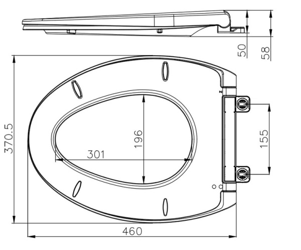 Крышка-сиденье Arrow PG006-ZPA