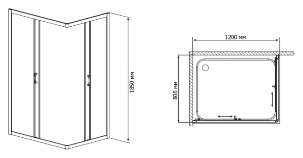 Душевой угол RGW PA-46 12084682-11