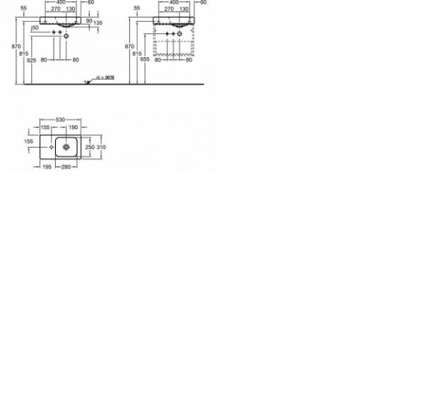 Раковина Geberit iCon xs 124153000