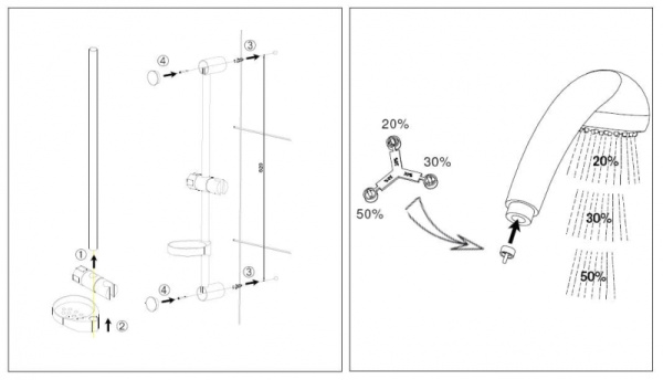 Душевой гарнитур Jacob Delafon Basic E14330-CP Душевой гарнитур Jacob Delafon Basic E14330-CP