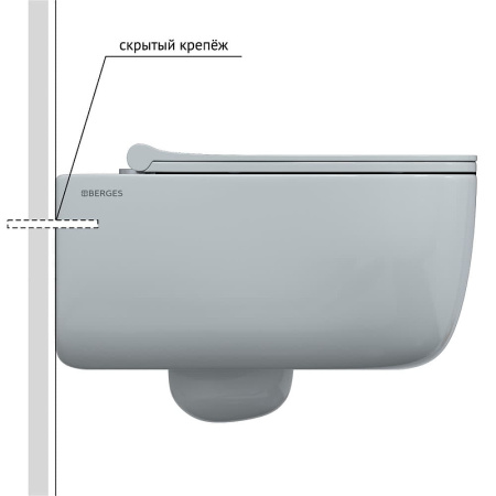 Унитаз Berges Wasserhaus Ego XL Rimless 082118