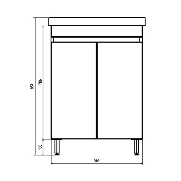 Тумба под раковину ASB-mebel  Марко 60-2.1 10740