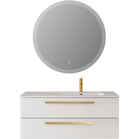 Тумба под раковину Cezares ECO-CER-N-1200-2C-SO-BL-R Bianco Lucido без ручек