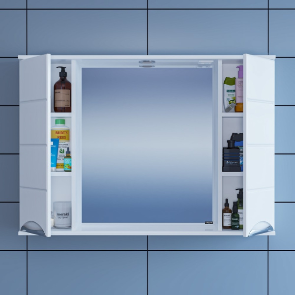 Зеркальный шкаф (100х76)  СаНта Родос 100 106018