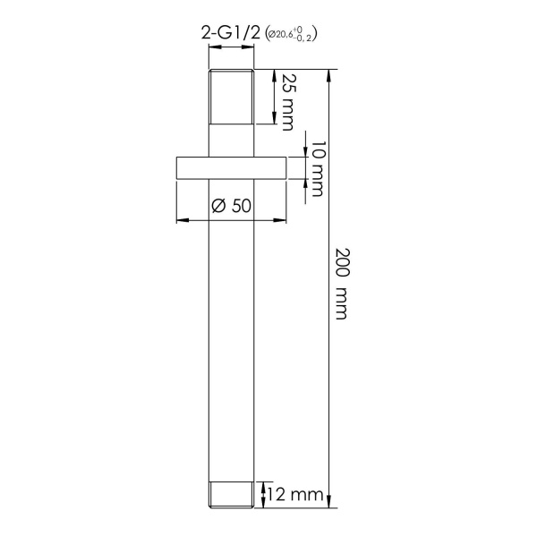 Душевой кронштейн WasserKRAFT A352