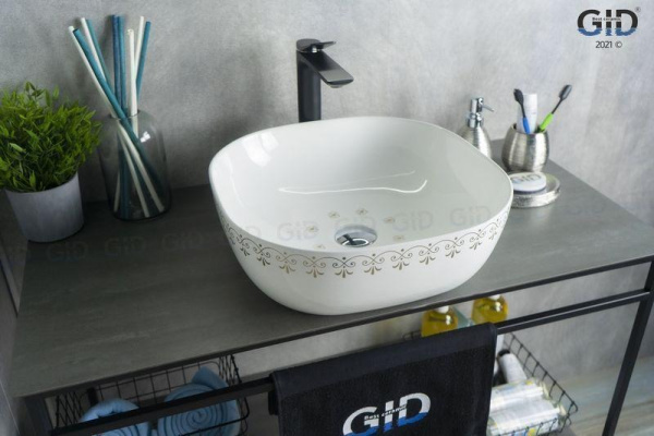 Раковина накладная (42,5х42,5) Gid Nc440