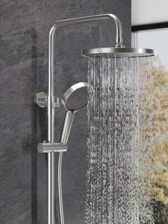 Душевая система с однорычажным смесителем AGGER Sweet A2791222 сатин матовый