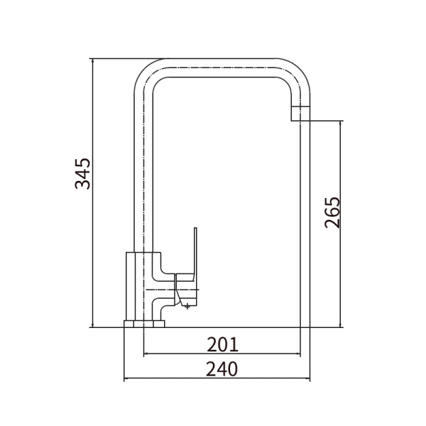 Смеситель для кухни FASHUN A54020 Смеситель для кухни FASHUN A54020