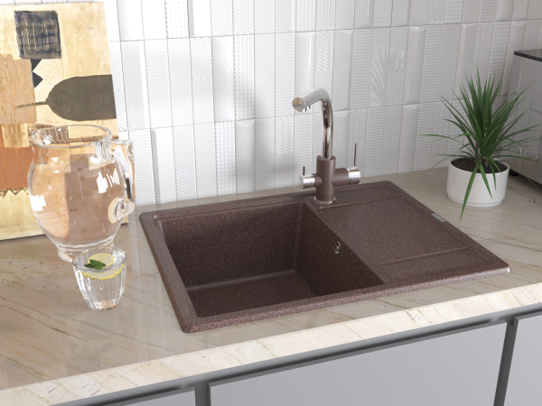 Смеситель для кухни с подключением к фильтру  Paulmark Essen Es213011-COCR