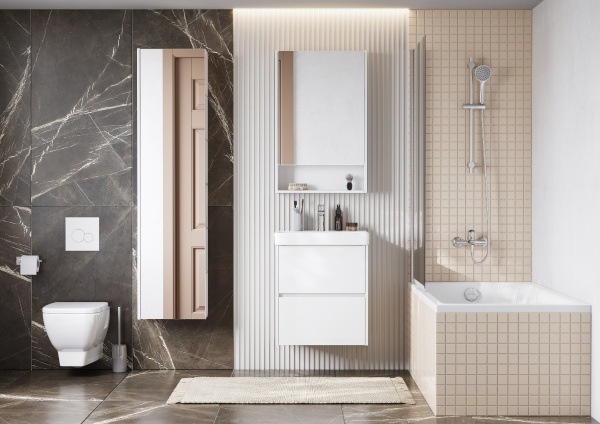 Тумба с раковиной Aquaton Сканди 55 1A2517K0SD010