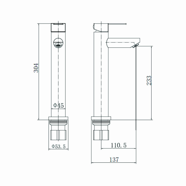 Смеситель для раковины FASHUN A51201-8 Смеситель для раковины FASHUN A51201-8