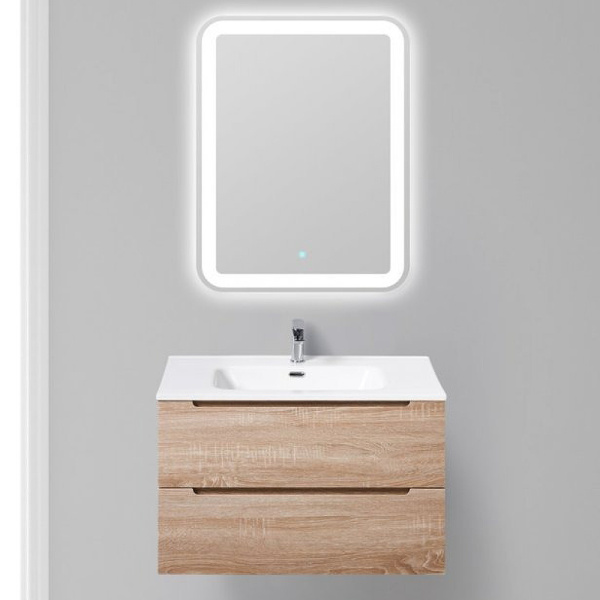 База под раковину подвесная BelBagno ETNA-800-2C-SO-WO-P Rovere Bianco