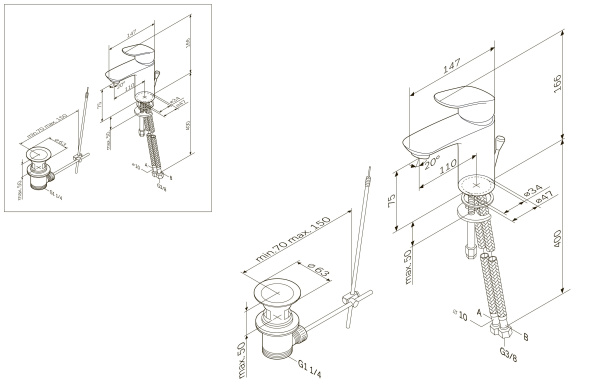 Смеситель для раковины Am.Pm Like F8092116