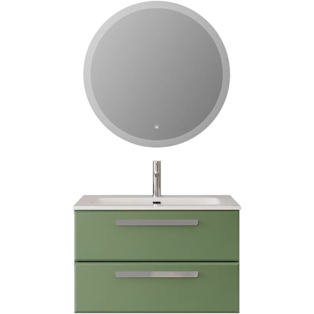 Тумба под раковину Cezares ECO-CER-N-800-2C-SO-PS-P Фисташковый Софт без ручек