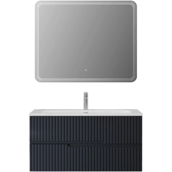 Тумба под раковину Cezares DUET-N-1000-2C-SO-GR-P Grafito