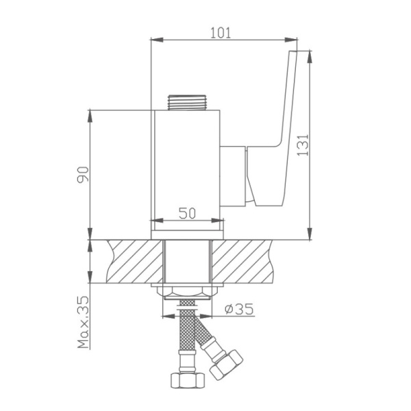 Основание смесителя для кухни Haiba HB73563