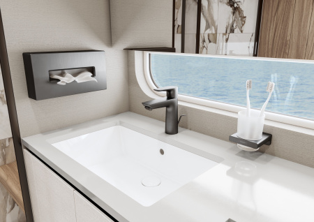 Стакан для зубных щеток Hansgrohe AddStoris 41749340 шлифованный черный хром