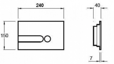 Клавиша смыва Jacob Delafon E4326-00 белый