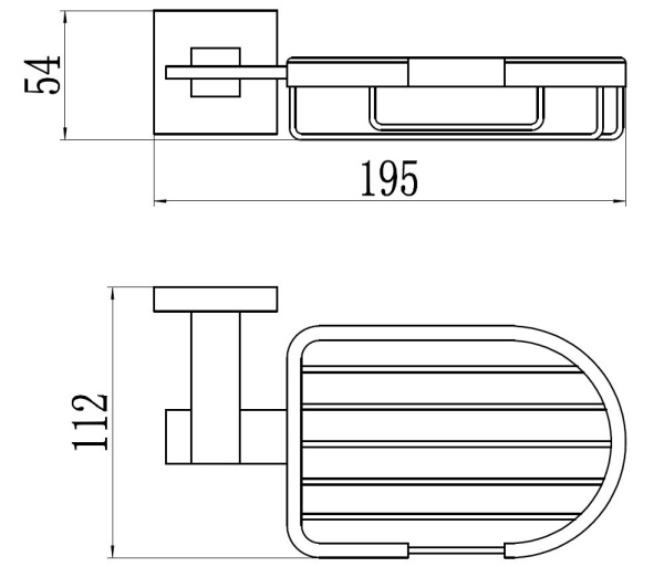 Мыльница решетка настенная Savol 65а S-06532A