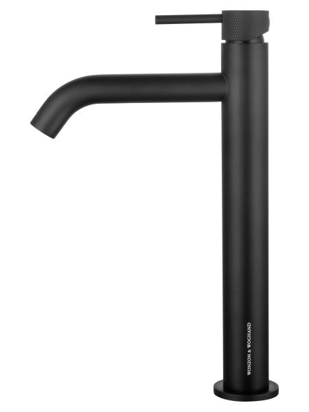 Смеситель для раковины высокий WONZON & WOGHAND, черный матовый WW-H1062-MB