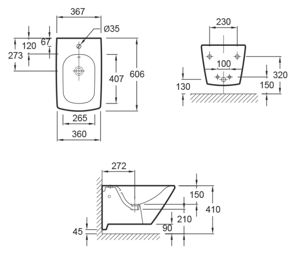 Биде подвесное Jacob Delafon Escale E1298-00