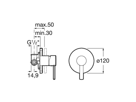 Смеситель для душа Roca Targa 5A2260C00