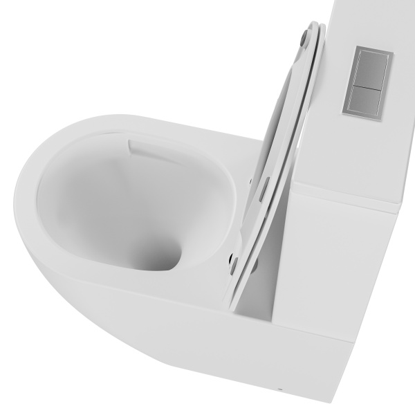 Унитаз напольный безободковый Grossman  GR-4494MSQ с сиденьем микролифт