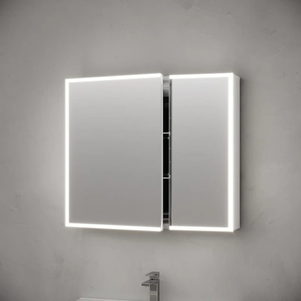 Зеркало-шкаф с подсветкой Sancos Evoke (80х70) SC8080