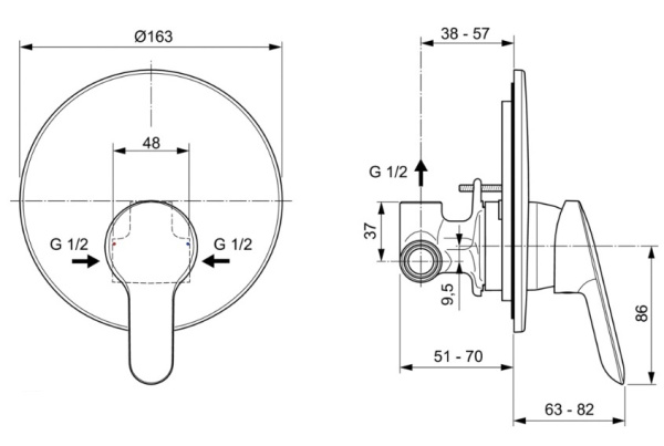 Смеситель для душа Ideal Standard A7164AA
