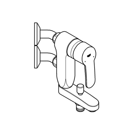 Смеситель однорычажный для ванны Grohe Eurostyle Cosmopolitan 23302 000 (23302000) хром 