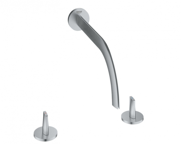 Смеситель для раковины Grohe Atrio Icon 3D на 3 отверстия, настенный 20614SD0