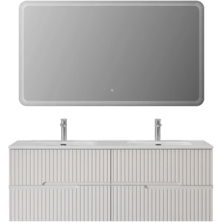 Тумба под раковину Cezares DUET-N-1400-4C-SO-2-BL Bianco Lucido