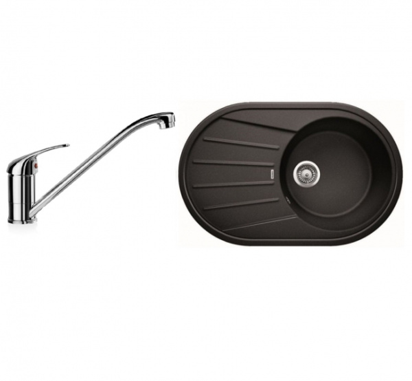 Комплект Blanco TAMOS 45 S (кофе) + DARAS (хром) 521395D1