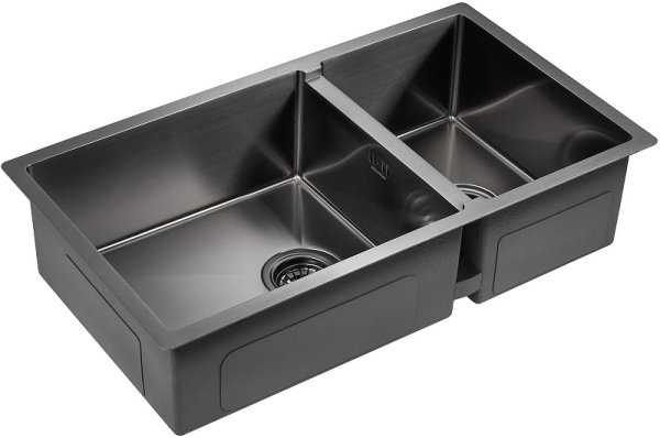 Кухонная мойка Paulmark  Axel PM227844-GM вороненая сталь