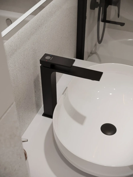 Донный клапан с переливом Orange X1-004b черный