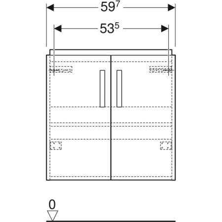 Шкафчик для pаковины Geberit Renova Compact 501.926.42.1