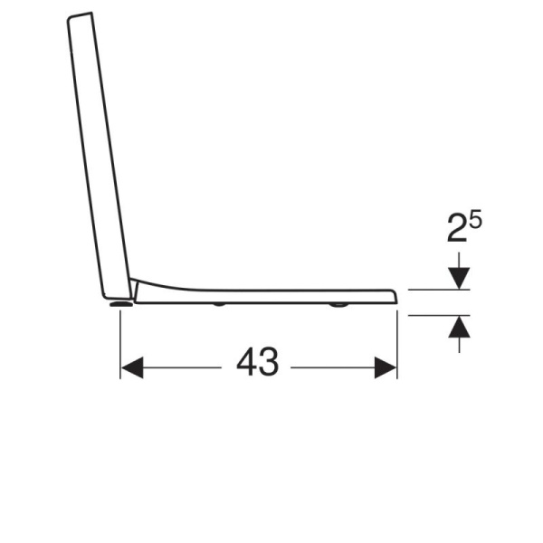 Крышка-сиденье с микролифтом Geberit Renova Plan 500.832.00.1 